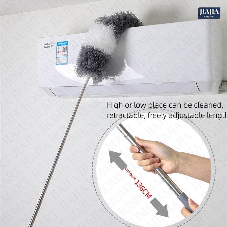 Adjustable Telescopic Ceiling Fan Duster Superfine Fiber Washable