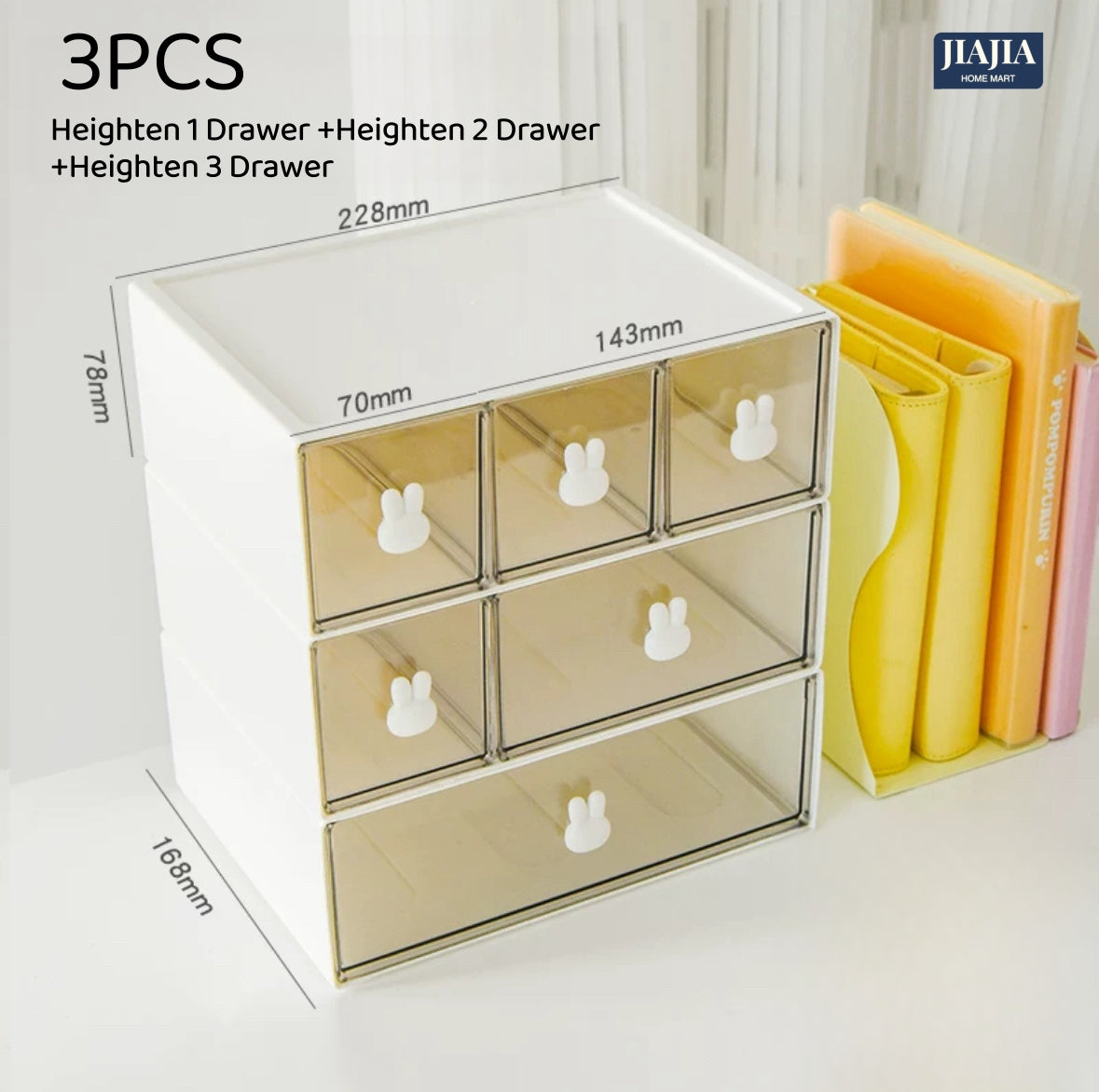 Pencil Stationery Organizer Desk Organiser Drawer Organizer Stackable Desktop Organiser