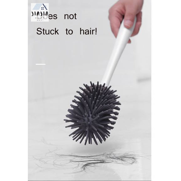 Wall-Mounted Toilet Brush & Brush Holder