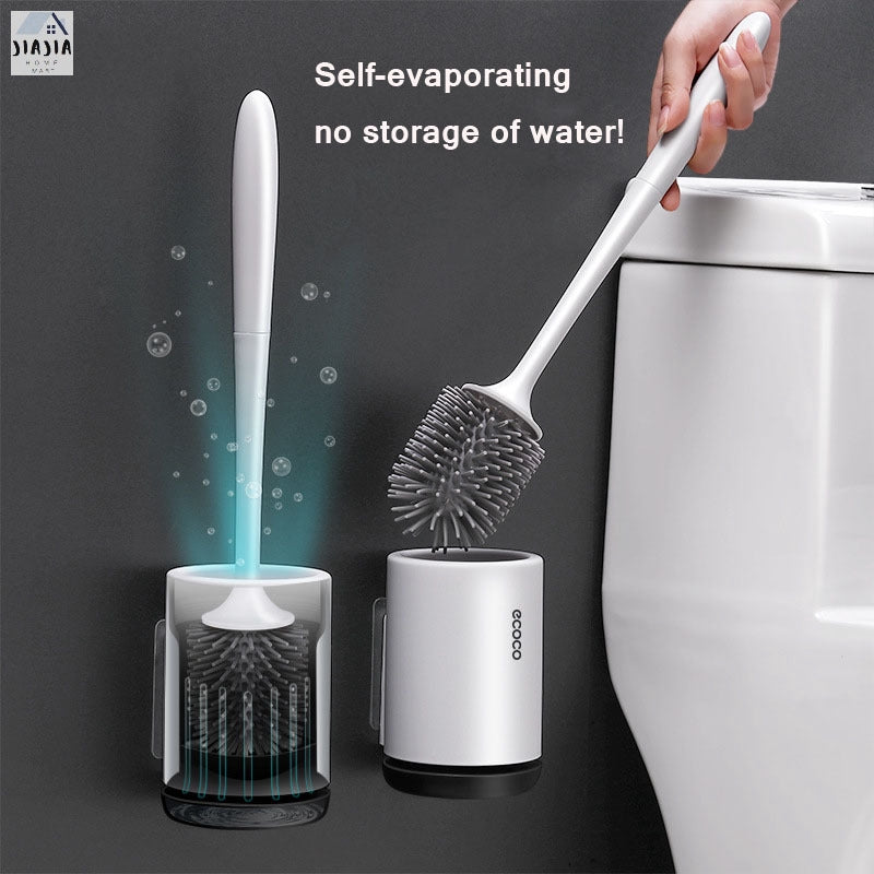 Wall-Mounted Toilet Brush & Brush Holder