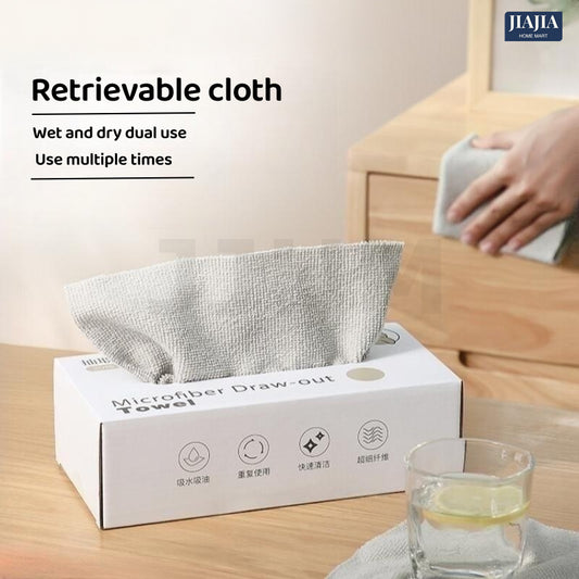 SG 20pcs Micro Fiber Cloth/ Kitchen Table Cloth/ Reusable Multipurpose Cleaning Towel/ Car Wash Cloth/ Disposable