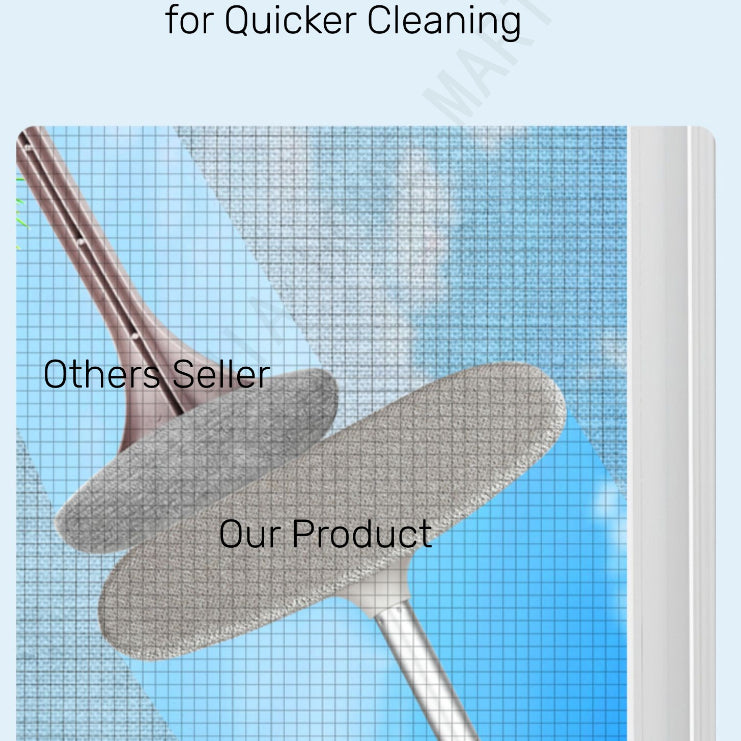 Retractable Screen Window Cleaning Brush for Glass or Window