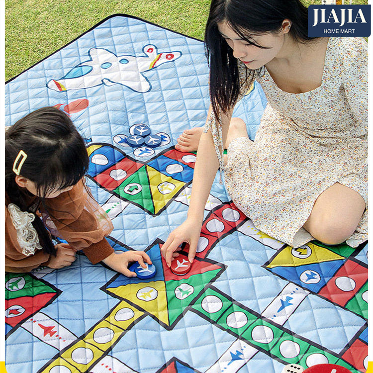 Flying Chess Picnic Beach Mat with Waterproof Material