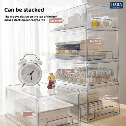 <Buy 3 Free 1> Stackable Transparent Acrylic Drawer Organizer Storage Box