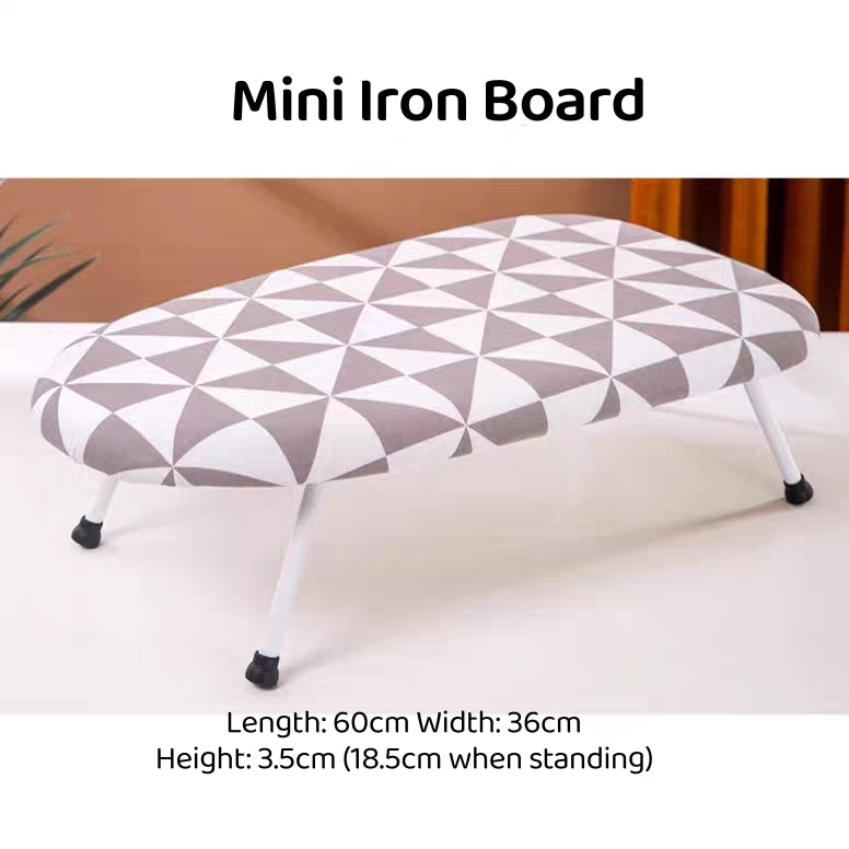 SG Foldable Standing Iron Board Premium Cotton Cover with Adjustable Heights Ironing Board