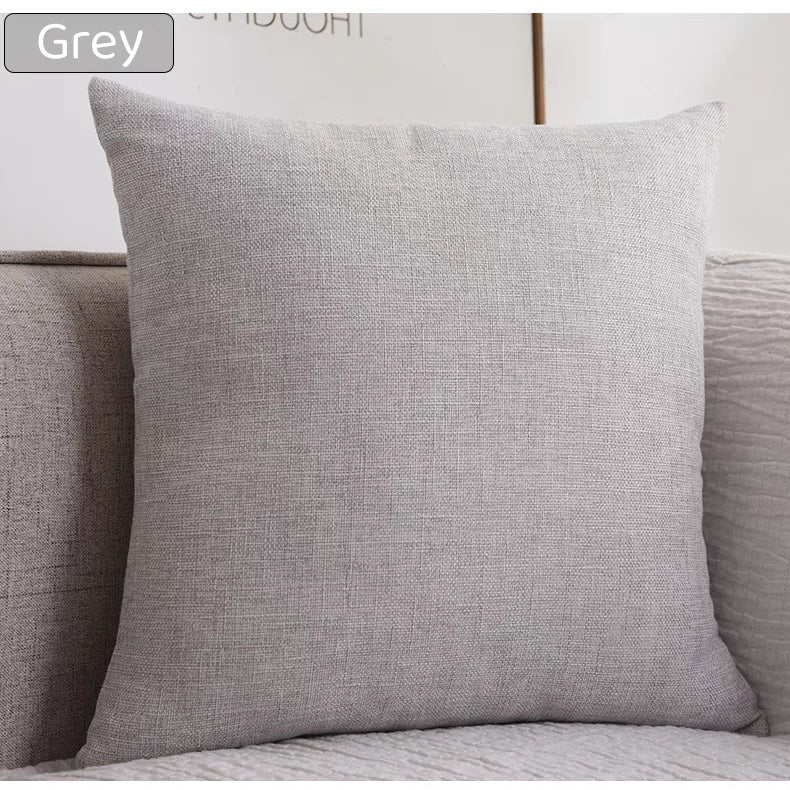 SG Nordic Sofa Pillow Cushion Case Cover Throw Pillow Case Cover Zipper Pillowcase Solid Color Simplistic Design